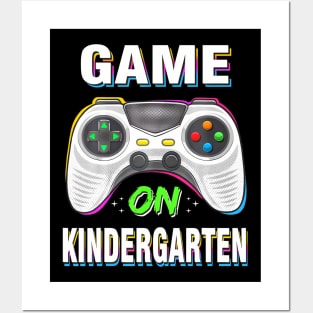 Back To School Game On Kindergarten Gamer Kids Boys Posters and Art